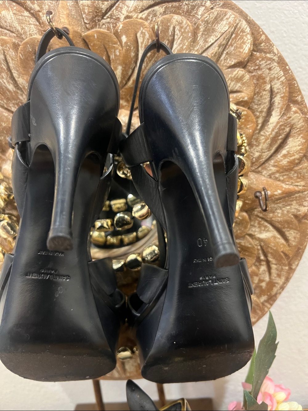 SAINT LAURENT
Tribute woven leather platform sandals size 40 (W) US 10 - Picture 13 of 17